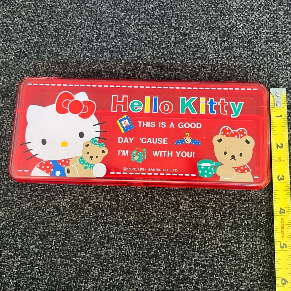 •1991 Hello Kitty Pencil Case “This is a good day ‘cause I’m with you”•